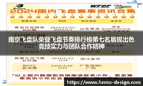 南京飞盘队荣登飞盘节奏排行榜第七名展现出色竞技实力与团队合作精神